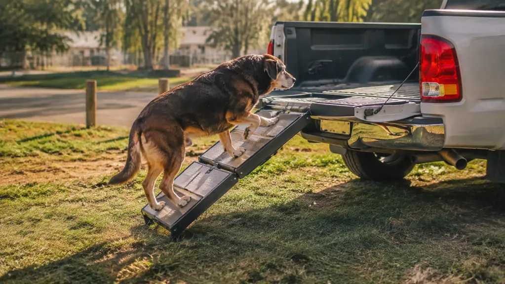 Pawaboo Dog Car Ramp Review: Loading a Senior Dog Into a Truck for Months