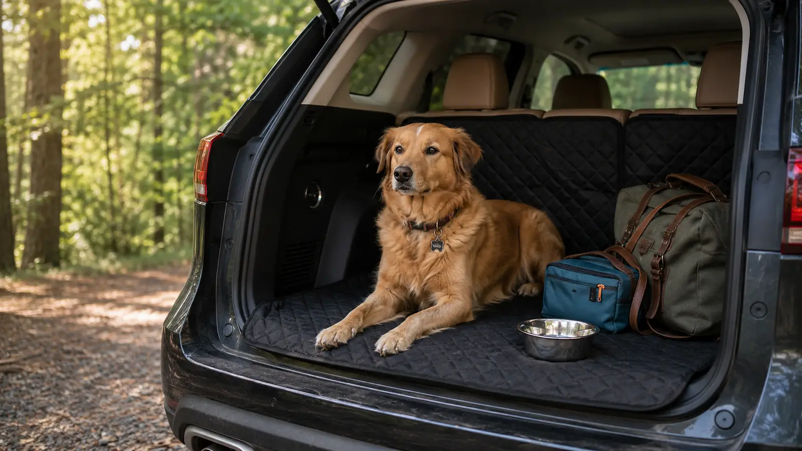 How to Set Up a Dog Cargo Area in Your SUV With a Cargo Liner